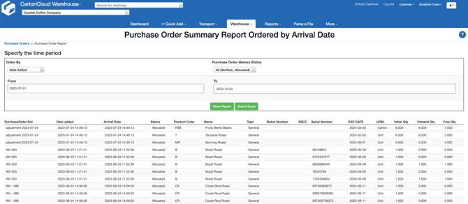 Purchase Report Customer_1