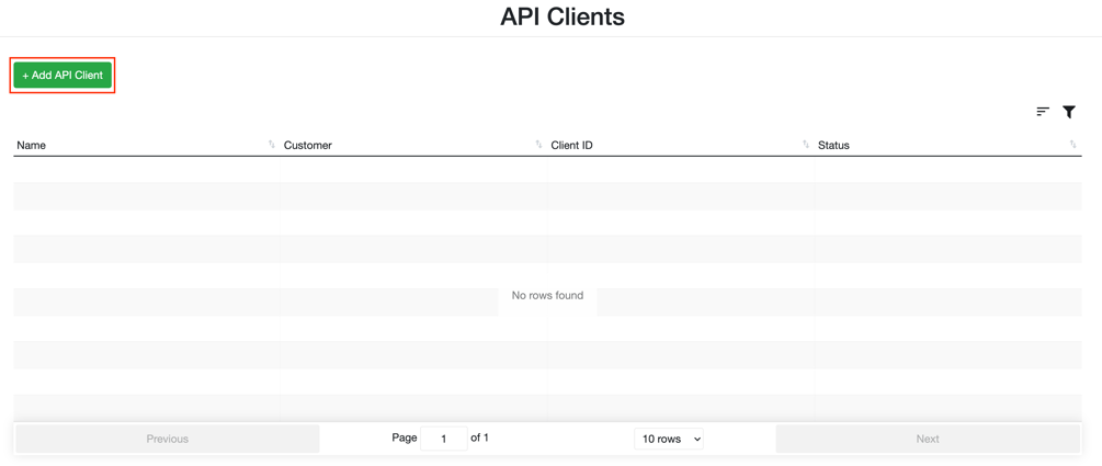 Create Api Client API Clients