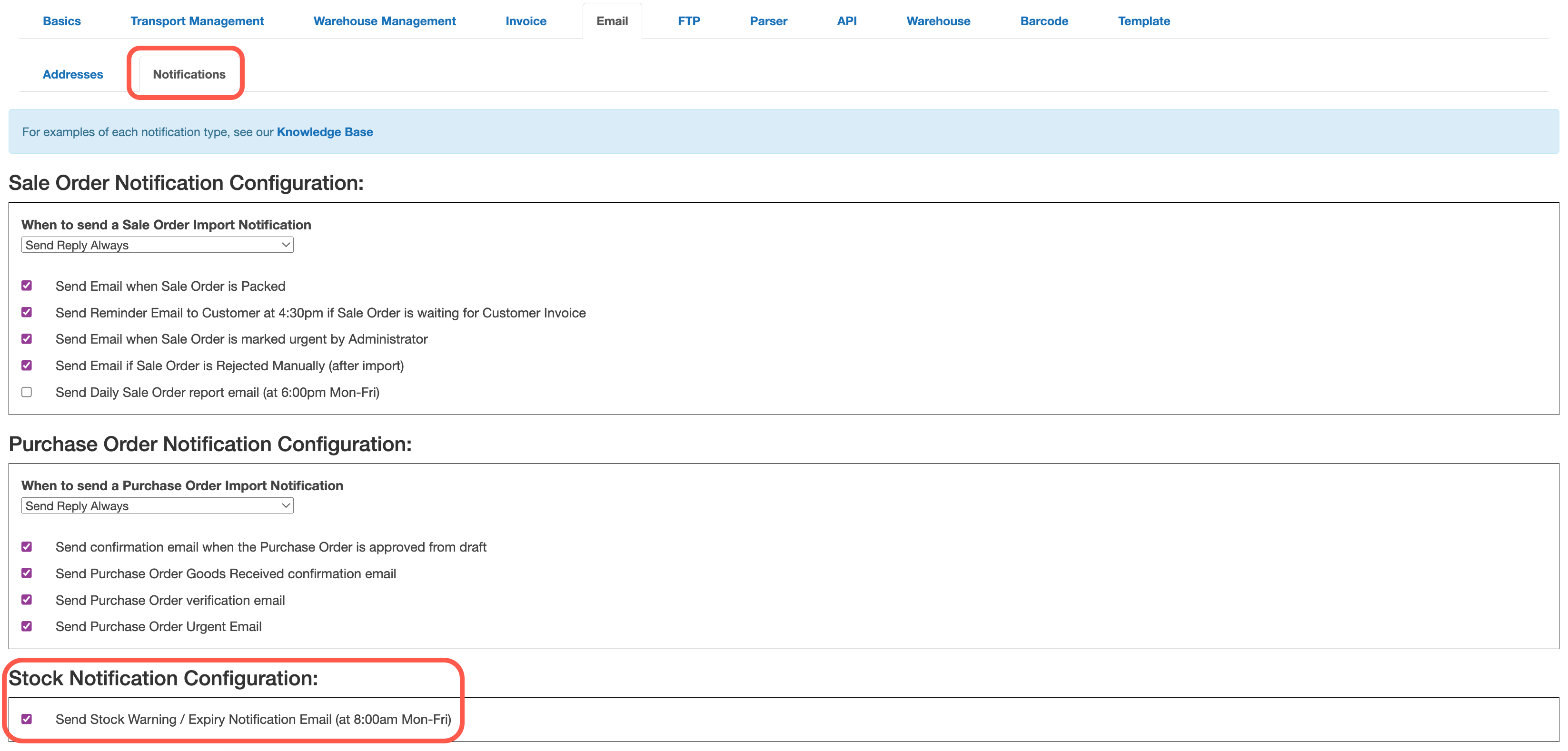 How to set up low stock notifications for your customer