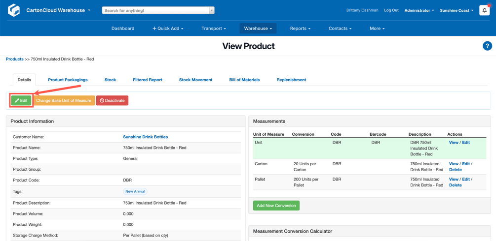 Product Settings