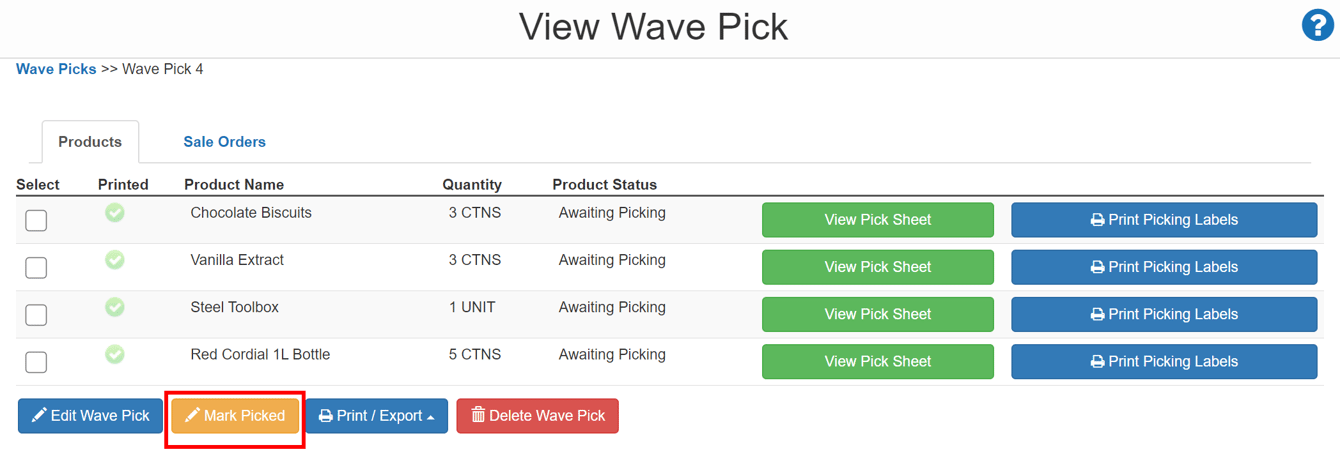 Wave Rack Picks Wave Picking Explained